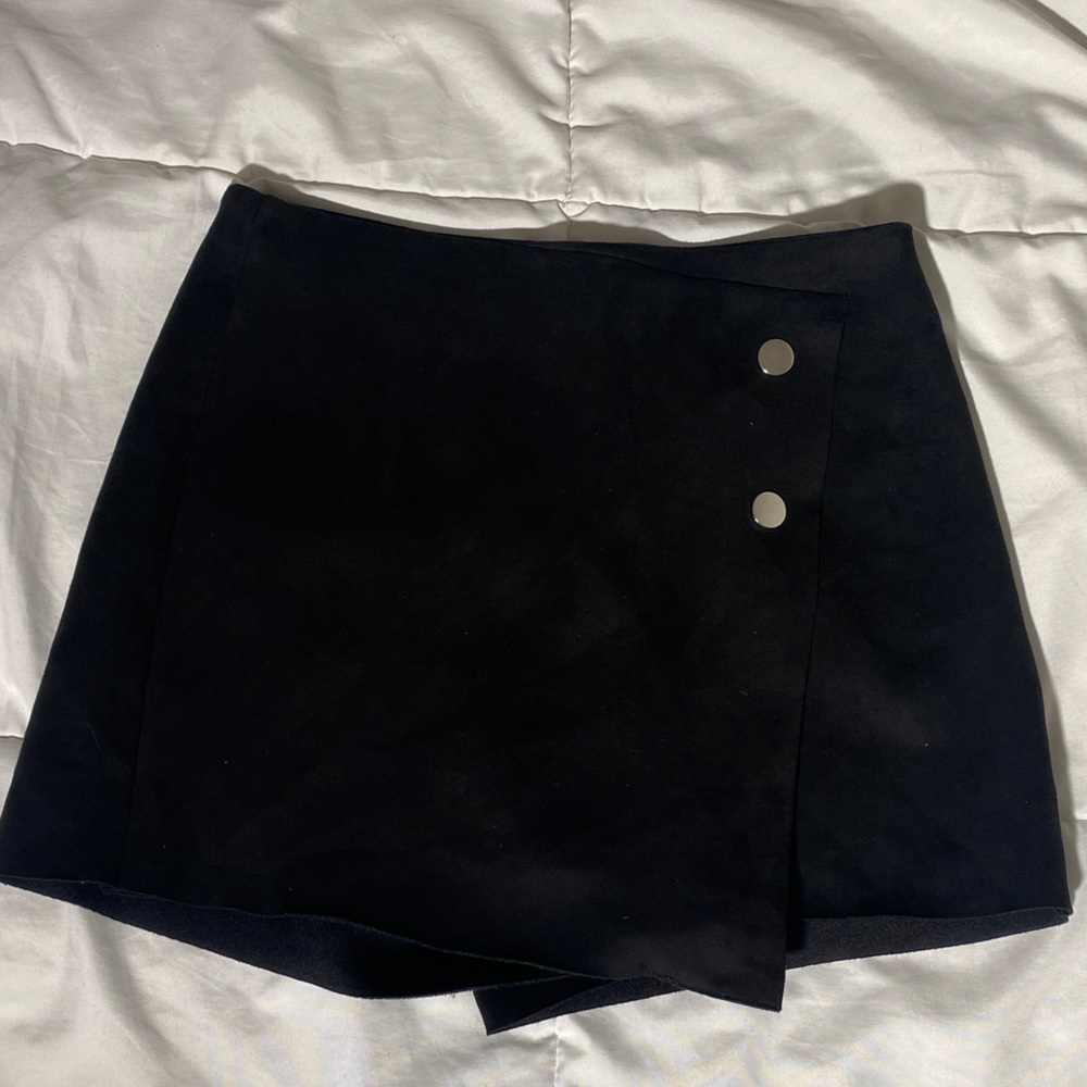 Zara Black Suede Skort